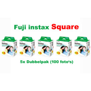 leiderschap Betekenisvol Genealogie 5x Fuji Instax Square instant film dubbelpak (100 foto's)